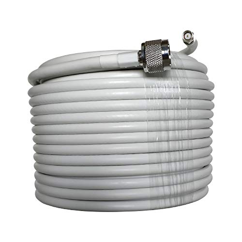 Tonve 100Ft 5D-Fb Ultra Low Loss Coaxial Cable With N-Male To Sma-Male Connector For Cell Phone Signal Booster, Splitter, Indoor Or Outdoor Antenna, Amplifier, Repeater #TOP4
