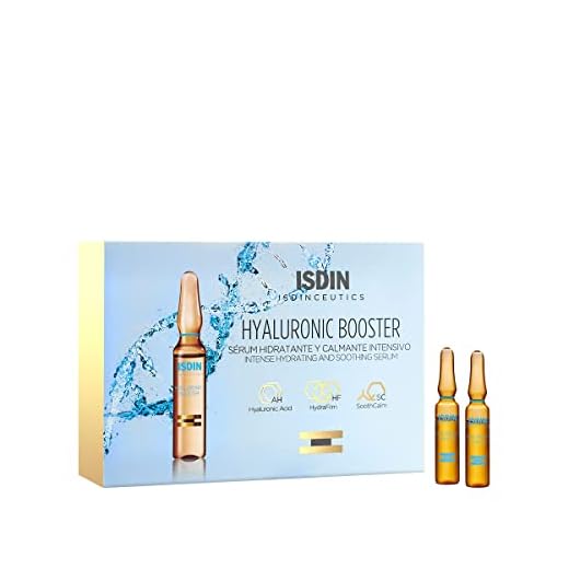 Isdinceutics Hyaluronic Booster, Sérum facial hidratante y calmante intensivo, 10 ampollas