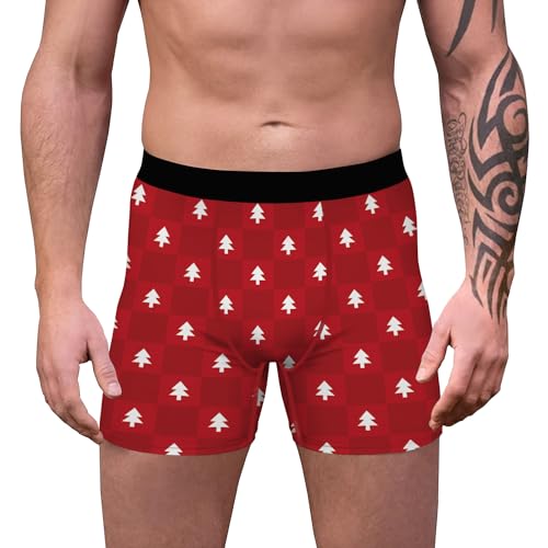 Ainuno Christmas Underwear for Men Hilarious Gag Gifts Funny Novelty Holiday Boxer Briefs No Fly3