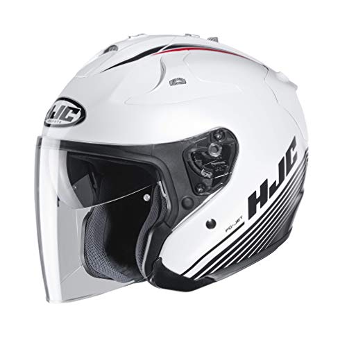 Casco de moto HJC FG-JET PATON MC10, Blanco/Negro, XL