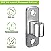 Insaga 2Pcs Gate Hinges, 304 Stainless Steel Wall Mount Gate Hinge for Farm Gate, Chain Link Fence Gate Hinge One-Piece Molded with Non-Welding, Fit 5/8'' Pin Fence Post Hinge