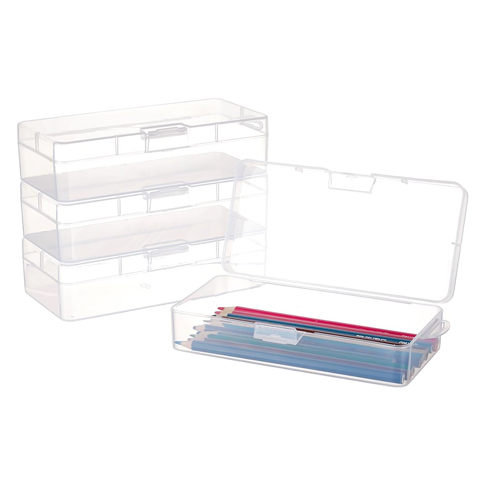 Amazon.com: BENECREAT 4 Packs Rectangle Plastic Container Box, 7x3