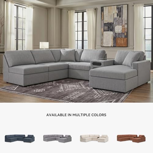 Image of Signature Design by Ashley 6-Piece Modular Sectional Sofa with Chaise