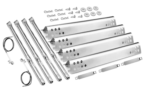 Replacement Parts for Charbroil Performance 475 4 Burner 463347017, 463361017, 463342119, 463347418, 463335517, G470-0004-w1, Heat Plate Tent Shield, Crossover Tube for Char-Broil 4 Burner Gas Grill