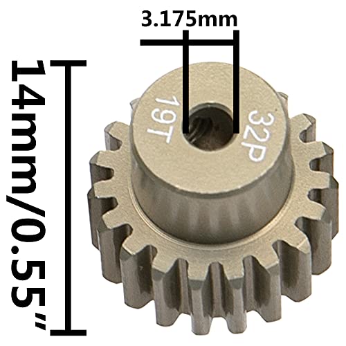 Pignon 32DP 1/10 RC en alliage 7075 durable pour Traxxas et Axial