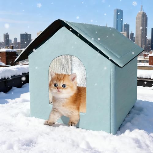 Cama de gatos cerrada e impermeable shjxi refugio térmico de viaje 4