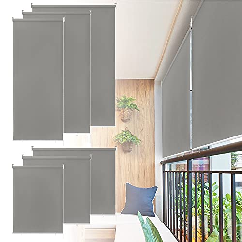 LARS360 Außenrollo Vertikaler Sonnenschutz Balkon Terrasse Wasserdichter...