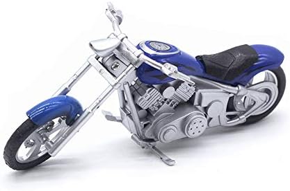 HanYoer Motorcycles Model 1:32 Scale Diecast Car Model Collection Motorcycle Lovers (Blue)