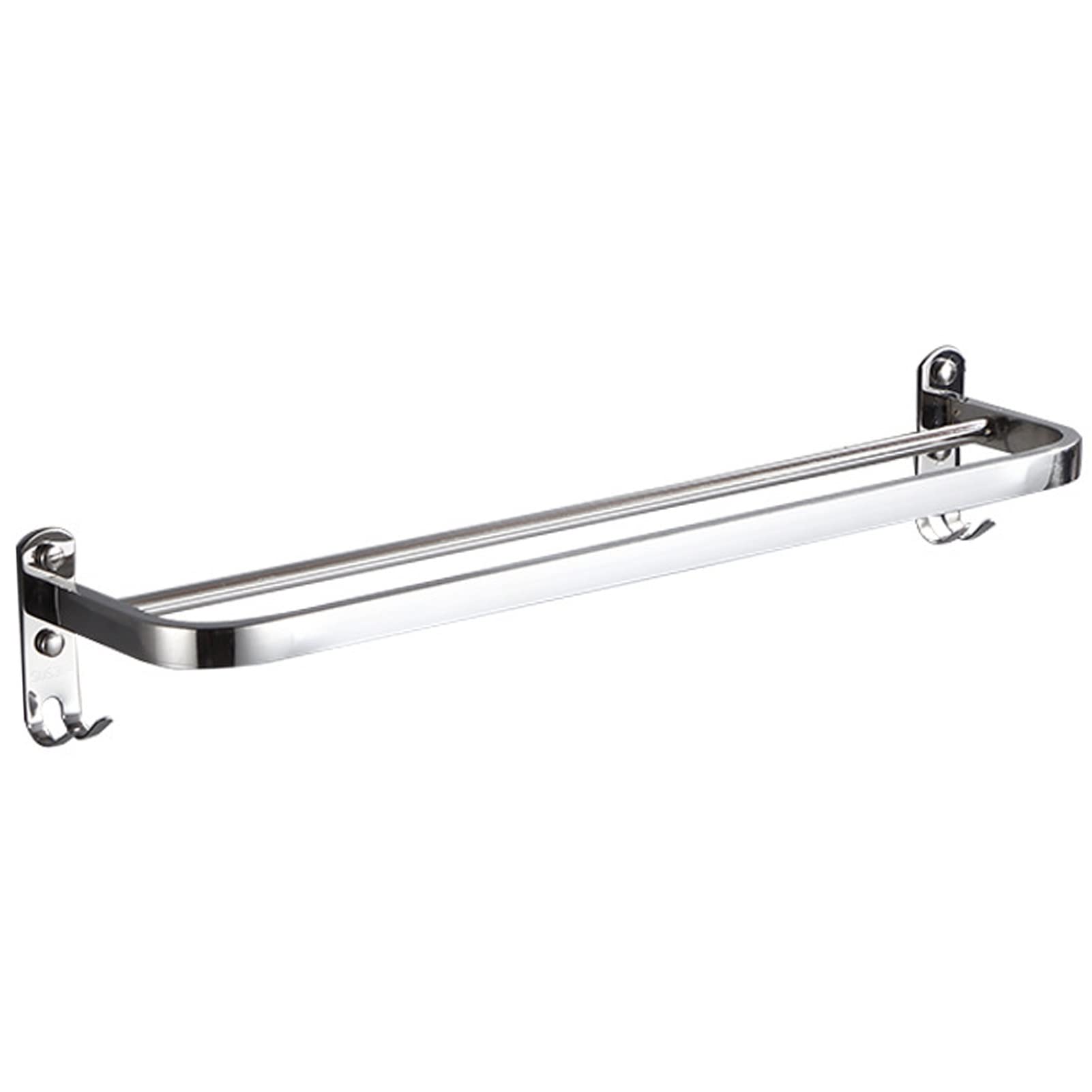 Toalla de 30 cm / 40 cm Medina de Pared montada con Ganchos de Pared, Soporte de Toalla de Mano con Acero Inoxidable Impermeable de Barra Doble, Estante de Toalla de Percha en el baño/Cocina