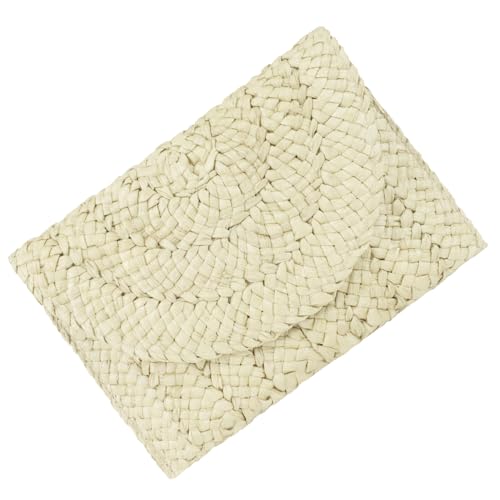 Image of Straw Clutch Bag for Women Envelope Woven Clutch Handbag Summer Beach Purse