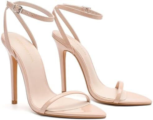 Womens Strappy Lace Up Heels Sexy Stiletto High Heeled Open Toe S...