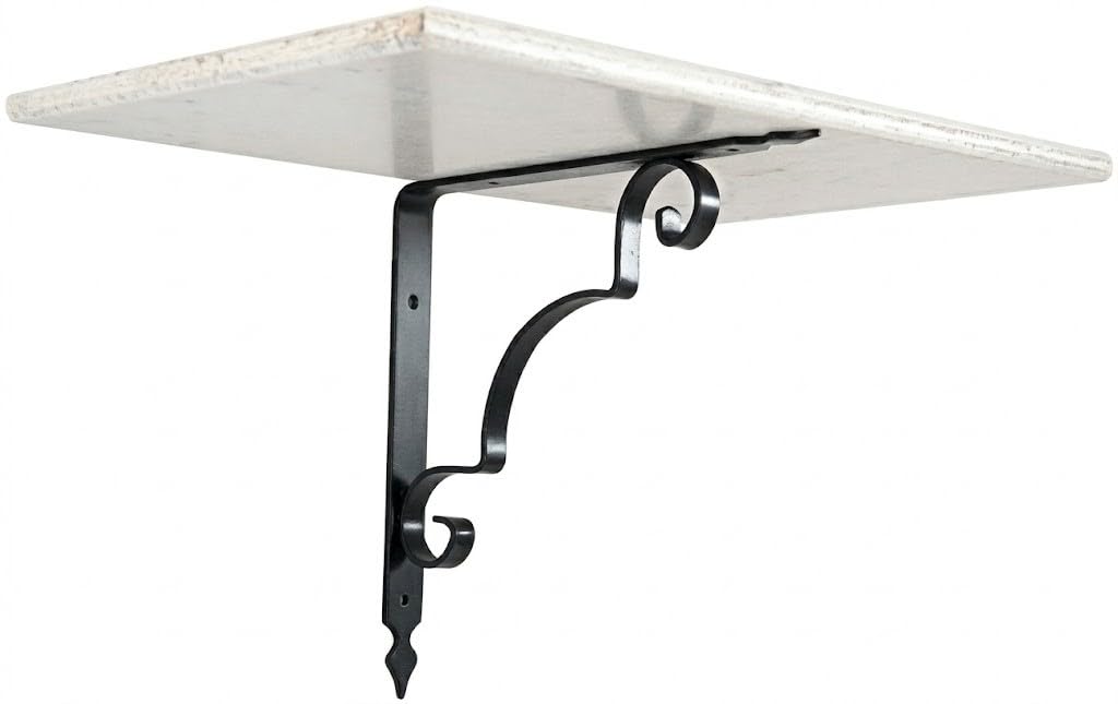Étagère fer forgé modèle Liberty 25 cm au design forgé traditionnel