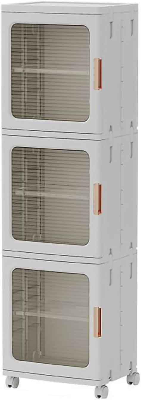 Meuble de rangement empilable pliable en plastique pour ranger vêtements et matériel camping