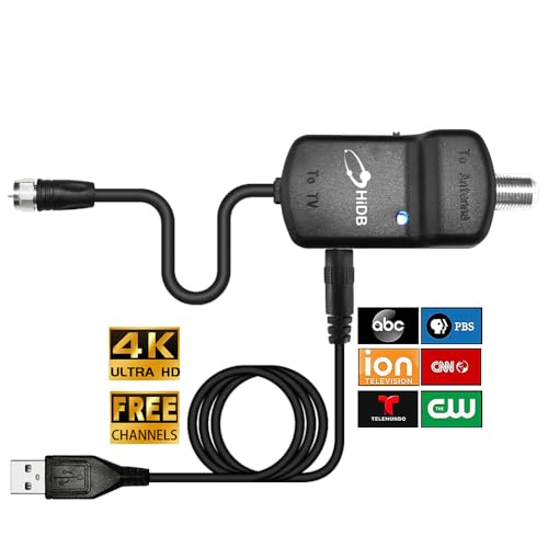 TV Antenna Amplifier 25dB, Indoor/Outdoor, USB Powered