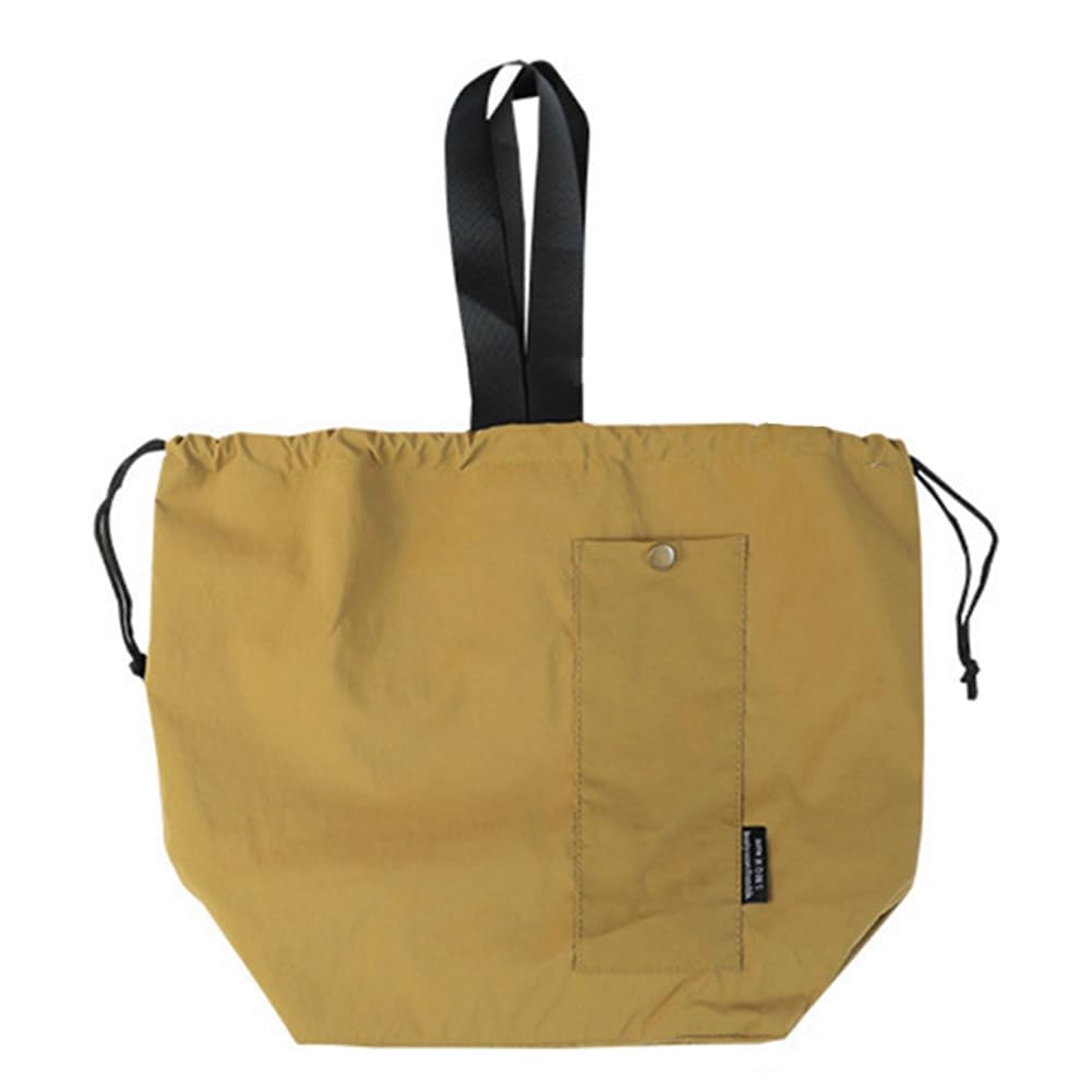 CTRLZS Bento Box Bag Lunch Bag Large Solid Color Drawstring Portable Thermal Insulated Picnic Storage