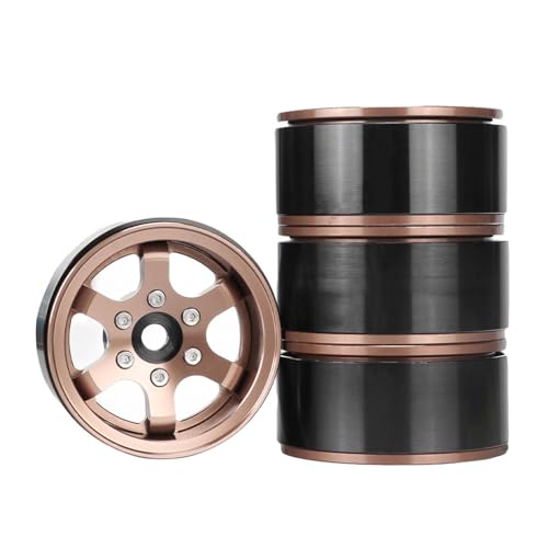 Roues Beadlock de 3,9 cm en bronze haute précision pour scale crawler haut de gamme