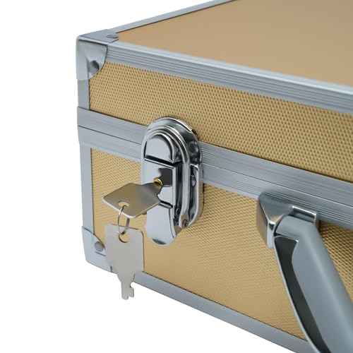 Caja para almacenar monedas de aluminio dorado miniatura 5