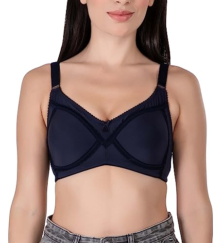 Image of Womens Seamless Padded Bra | Non Wired | Detachable Straps | Everyday Comfort | Full Coverage