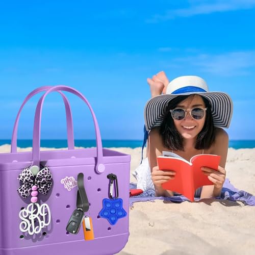 Image of Mity rain Key Holder for Bogg Bag, Accessories for Bogg Bags Original X Large, Insert Charm Carabiner Keychain for Beach Bag