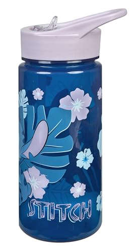 Scooli - Disney Stitch Kindergeschirr Geschenkset - Set bestehend aus Brotdose und Trinkflasche - ideal für die Schule oder Kindergarten – für Kinder ab 4 Jahren – aus Kunststoff – BPA frei