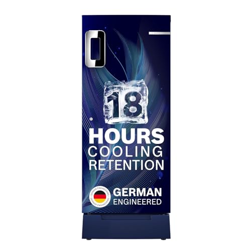 Image of Bosch 207 L, 4 star, Smart Inverter, Direct-Cool Single Door Refrigerator|18 Hrs Cooling Retention |Largest Vegetable Box |Delicate Crisper|2.5x Faster Cooling (2026 Model, Feather Blue,CST20B34AI)