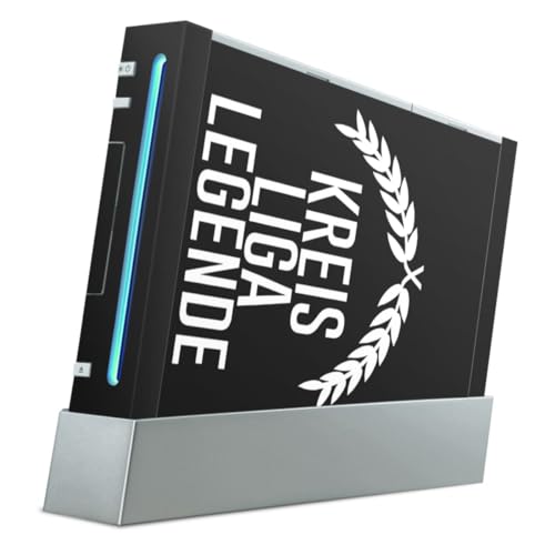 DeinDesign Skin kompatibel mit Nintendo Wii Folie Sticker Kreisliga Legende Fußballspruch
