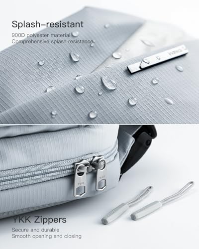 Image of Inateck Sling Bag, Stylish Crossbody Bag with Adjustable Shoulder Strap, Water-Resistant Shoulder Bag for Men and Women Multipurpose Sling Bag (Gray Blue)