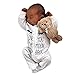 Produktbild Battnot Baby Jungen Mädchen Bekleidungssets Strampler mit Kapuze Unisex Neugeborenes Langarm Reißverschluss Punkt Druck Jumpsuit Overall Pyjama Outfits Spielanzug, 0-24 Monate Baby Boys Kleidung Sets