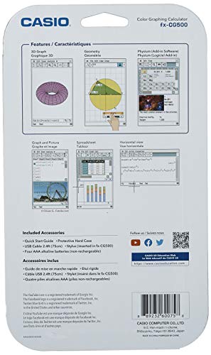 Calculatrice graphique Casio fx-CG500 à écran tactile pour simplifier les calculs complexes - 4