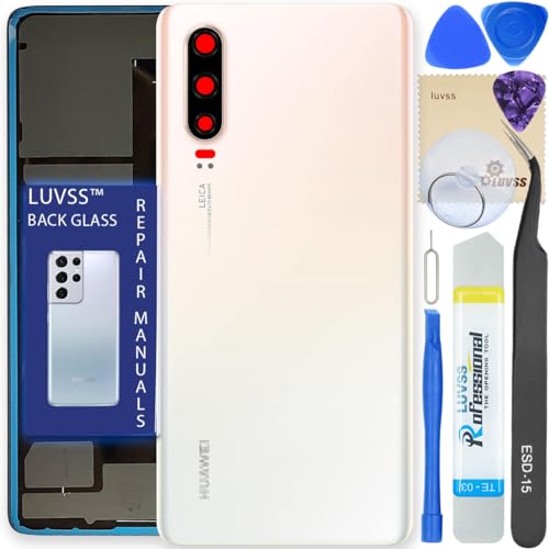 Vitre arrière pour Huawei P30 blanc kit outils pour remplacer un cache batterie cassé
