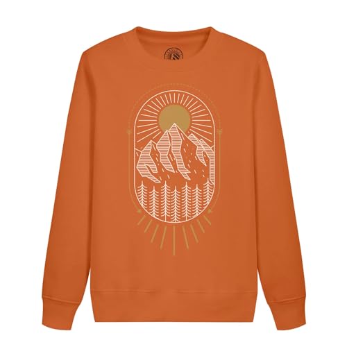 Sweatshirt enfant montagne style bohémien idéal pour le camping en famille