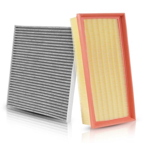Image of Cabin & Engine Air Filter Combo for Nissan Altima 2007-2013 L4 2.5L | Replace#CF11173 CA10349, Activated Carbon Cabin Filter, Air Filter Kit Replacement Car Accessories
