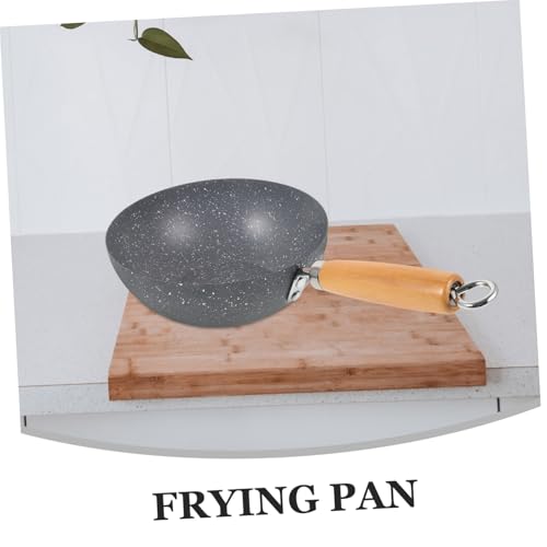 Wok pequeño antiadherente STOBAZA de hierro anodizado duro miniatura 6