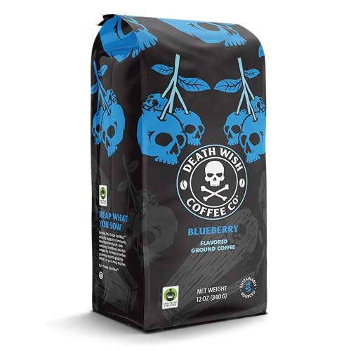 Death Wish Coffee Co. Blue And Buried, Fair Trade, Ground Blueberry Coffee thumb #3