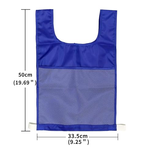 Child Game Vest Outdoor Sports Vest with Pocket Phonics and Word Spelling Vest Kid Early Learning, Blue4