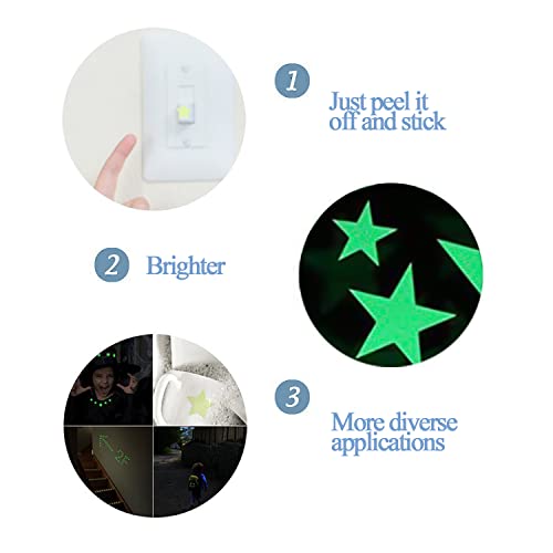 Meloive Adesivi murali che Brillano al Buio, 507