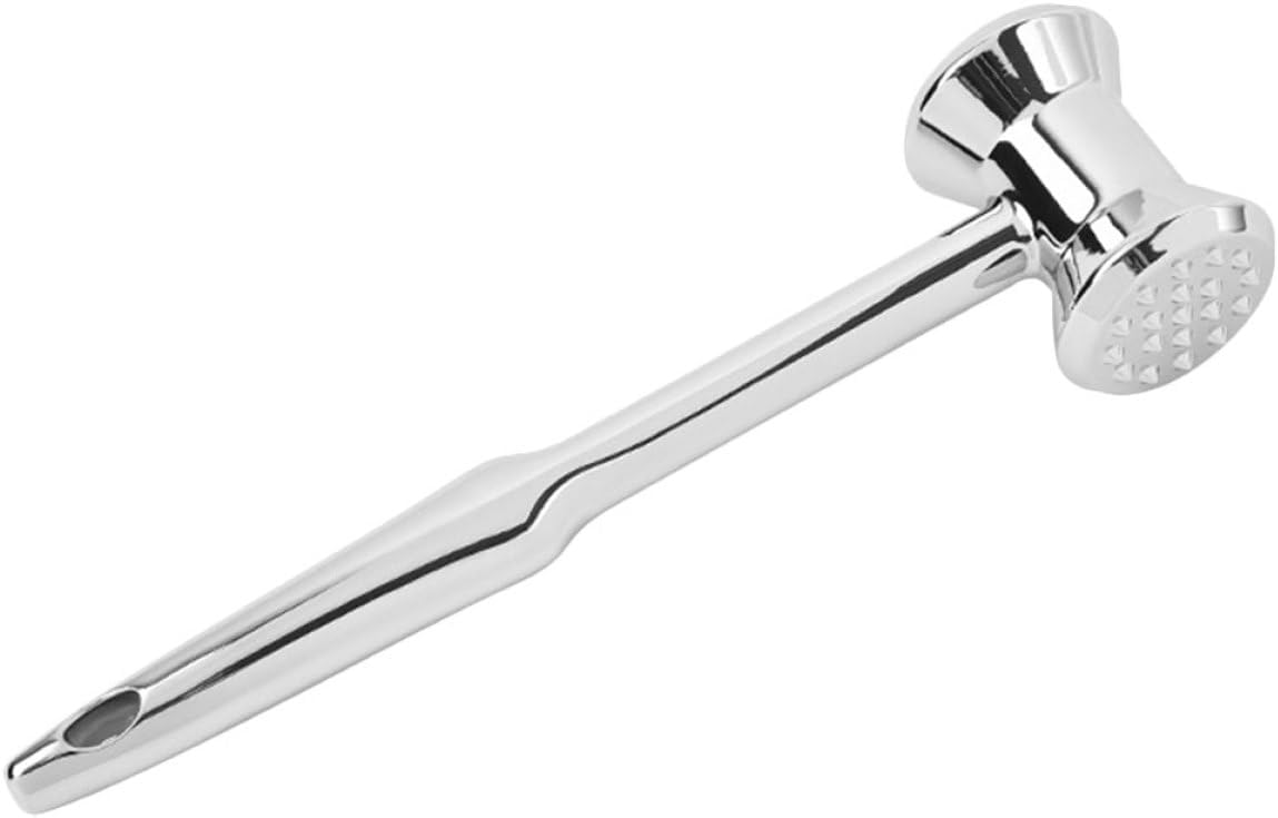 Ipetboom Meat Tenderizer Mallet Zinc Alloy Metal Meat Hammer Pounder for Beef Chicken Steak Kitchen Cooking Tool Home Culinary Supplies