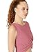 Amazon Essentials Women's Soft Cotton Knot Front Cropped Yoga Tank (Available in Plus Size) (Previously Core 10), Blush, X-Large