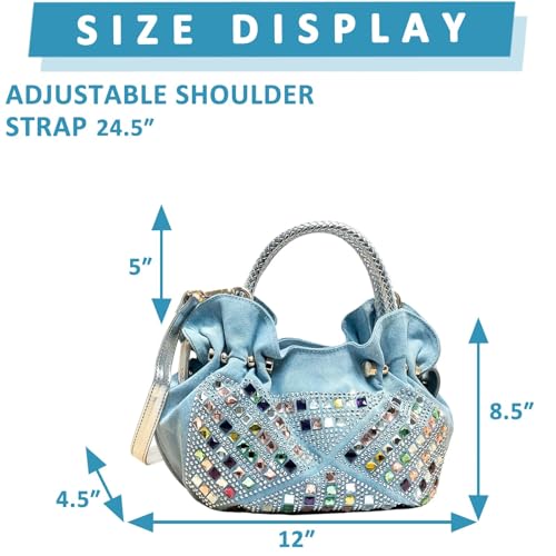 Bolso Tote Denim, bolsa suave para mujer viaje miniatura 4