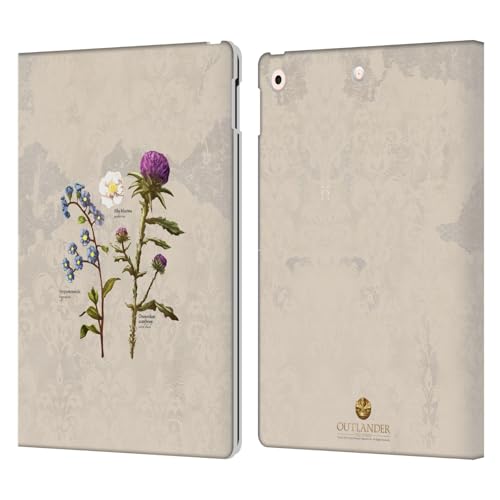 Protégez votre iPad 10.2 des rayures avec l'étui portefeuille cuir Outlander à fleurs