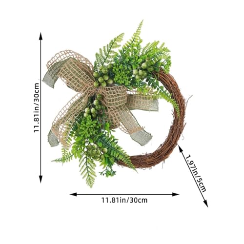 Couronnes de fleurs de Noël extérieures pour porte | Solution décorative抗风 2 pces