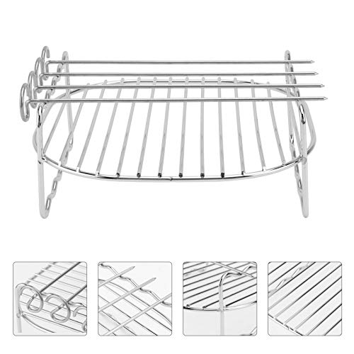 Yardwe 1 Conjunto de Grelha para Fritadeira de Ar para Cozinhar Cozinhando Vapor Resfriamento Secage