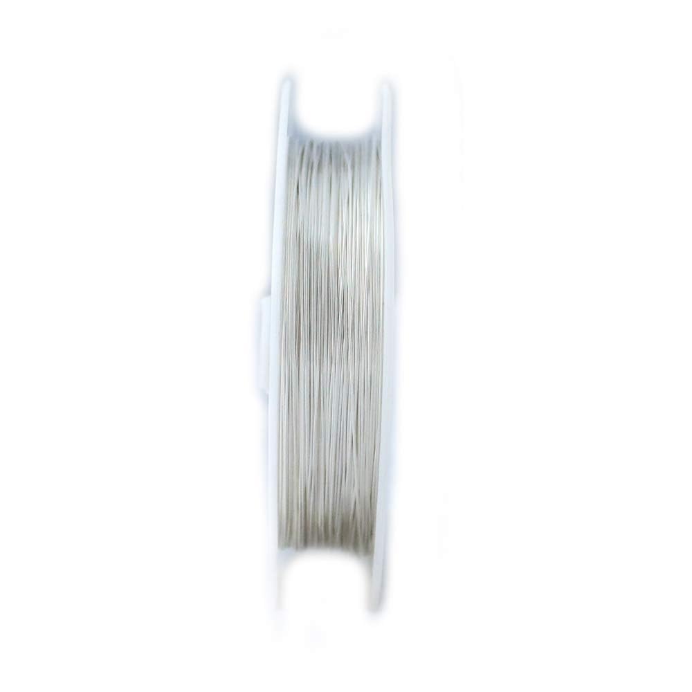 Draht aus 925er Sterlingsilber, halbrund, halbrund, hergestellt in den USA, 7,6 m CRAFT WIRE