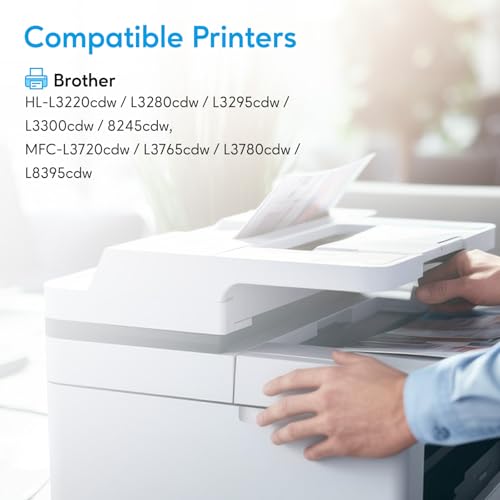 TN229XL TN229 Toner Cartridges Compatible for Brother MFC-l3720cdw MFC-l3780cdw MFC-l3280cdw HL-L3220cdw Printers (4 XL Pack)