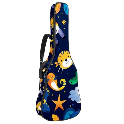 Étui souple guitare acoustique Oxford imperméable avec sangle à dos