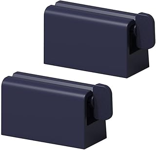 BELLIFFY Exprimidor de Pasta de Dientes de Pared sin Taladro Soporte Duradero y Desmontable de Unidades Color Azul para Baño Ordenado y Uso Familiar