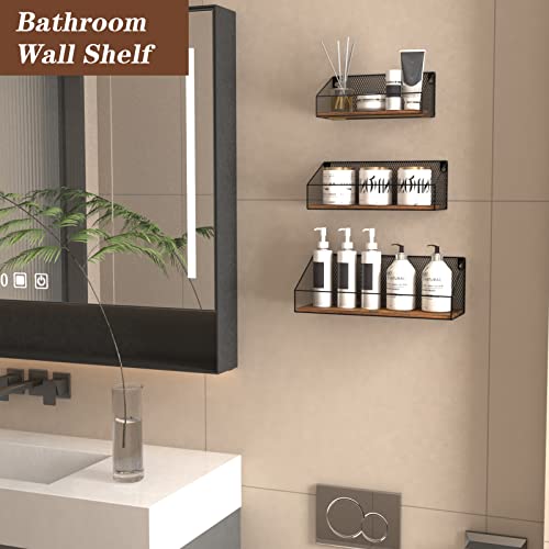 Wtrgas HPBJ200507-C Wall Mounted Grid Shelves Set Of 3 thumb #1