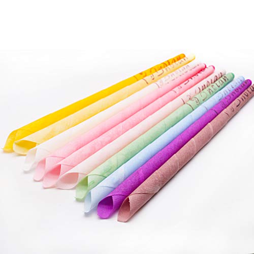 40PCS Ohrkerzen, Ohrenkerzen，Ohrenschmalzkerze, Ohrkegelkerze, Ohrenschmalzentfernung, ungiftige organische Gasflasche, Parfümhohlkegelkerze mit 20 Schutzscheiben (10 Farben)