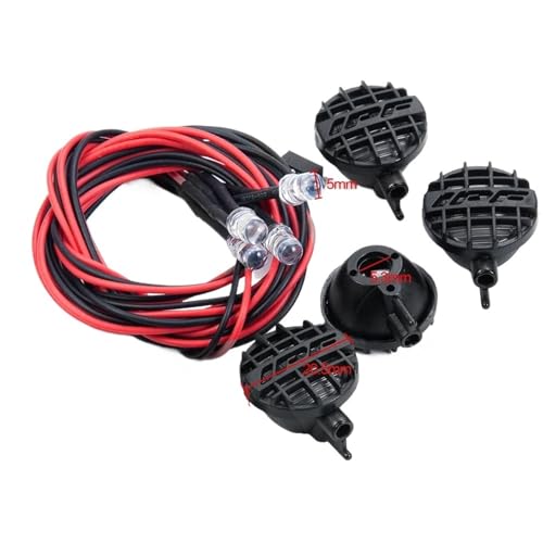 Luces RC Axial SCX10 barra de techo para Tamiya CC01 y TRX4 foco escala 1/10