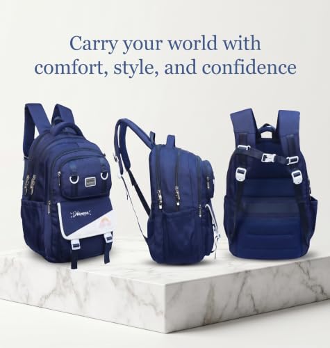 Image of ADSON kawaii Girls Travel School Bag|Backpack Of Large Capacity Aesthetic Stylish Girls Korean Laptop Bag Rucksack for School |College Bags Cute Bookbag for Teens Water Resistance 18 Inches